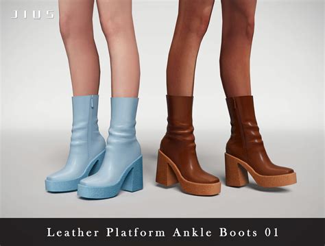 Sims 4 The Boots Collection Part Ii Jius Leather The Sims Book
