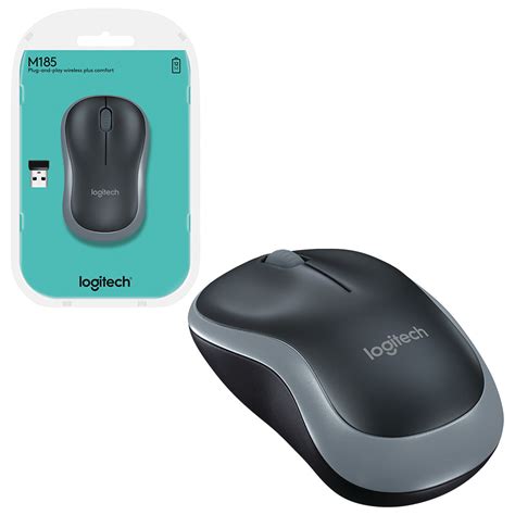 Logitech M185 Wireless Swift Gray Mouse