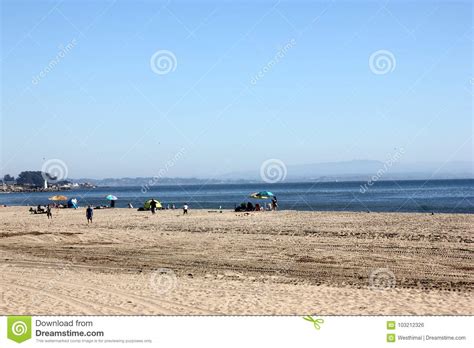 Santa Cruz Harbor Beach Kalifornien Usa Redaktionell Bild Bild Av