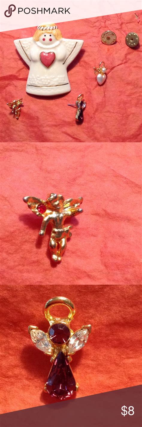 Lot Of 5 Angel Pins Angel Pin Things To Sell Angel