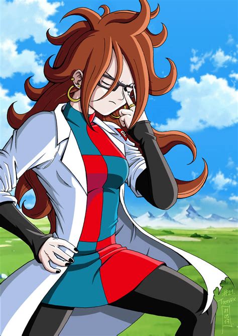 Dokkan battle is an action/strategy game where you play with the legendary characters from the dragon ball universe, discovering an entirely new story that's exclusive to this title. Android 21 - Dragon Ball FighterZ by Nostal on DeviantArt