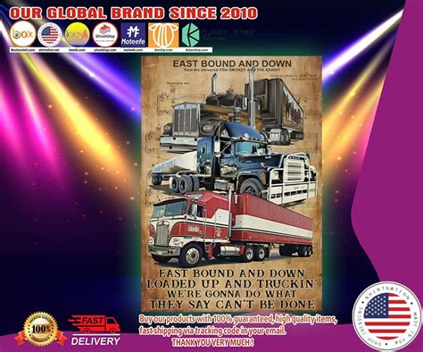 Trucker East Bound And Down Poster