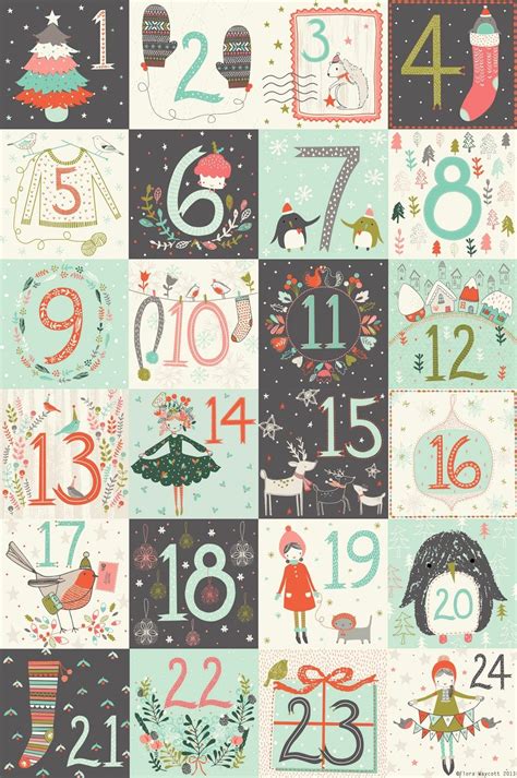 Free Printable Numbers For Advent Calendar Printable Templates Free