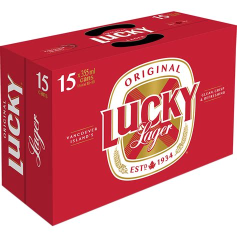 Lucky Lager 15 Cans Beer Parkside Liquor Beer And Wine