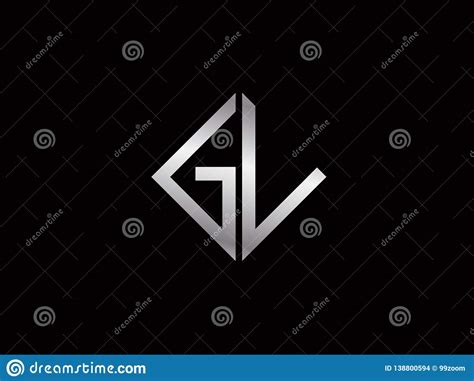 Logotipo Color Plata De La Forma Del Cuadrado De Gl Ilustración Del