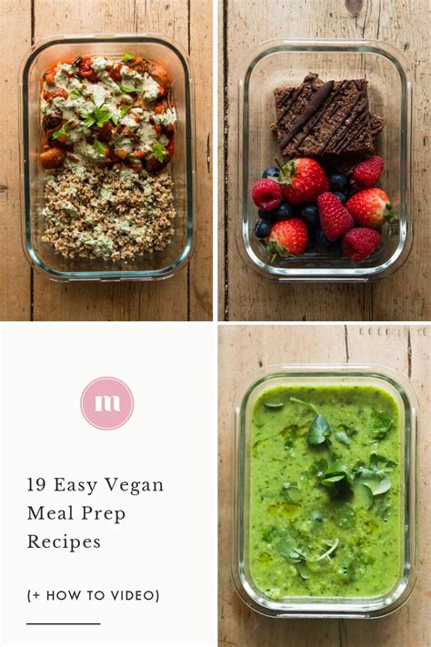 19 Easy Vegan Meal Prep Recipes — Madeleine Olivia Vegan Meal Prep Vegan Recipes Easy Easy Vegan