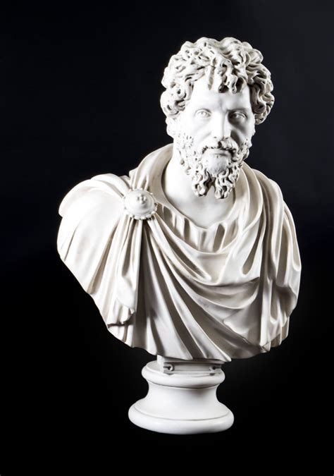 Stunning Marble Bust Roman Emperor Septimius Severus Marble Bust