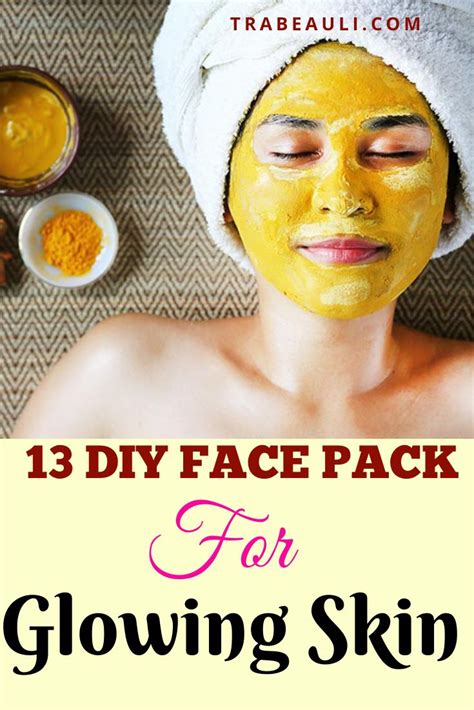 13 Diy Homemade Face Masks For Glowing Skin Overnight Trabeauli