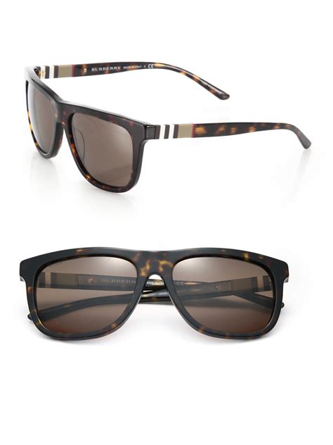 Burberry 58mm Square Sunglasses In Brown For Men Lyst