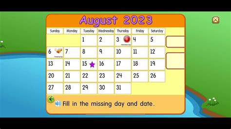 August 15 2023 Starfall Calendar Youtube