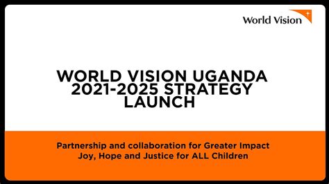 World Vision Uganda Strategy 2021 2025 Youtube