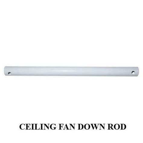 Mild Steel White Ceiling Fan Round Downrod Size 12 Inch At Rs 15