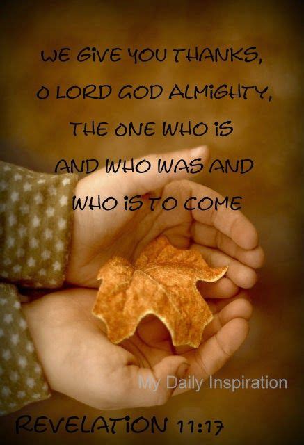We Give You Thanks O Lord God Almightythe One Who Is And Who Was And