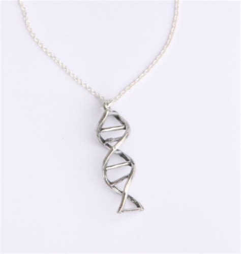 Dna Necklace Dna Necklace Sterling Silver Chains Dna Jewelry