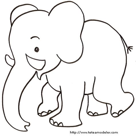 Coloriage Elephant Gratuit à Imprimer