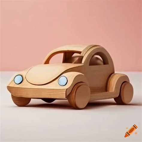 Wooden Ride On Car For Toddlers Styled Like A Volkswagen Beetle On Craiyon