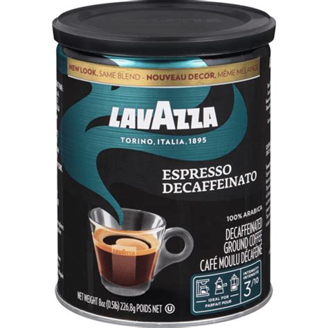 Lavazza Coffee Ground Espresso Decaffeinato Decaffeinated 8 Oz