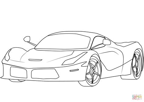 Colouring Pages Cars Ferrari Ferrari Coloring Pages Free Printable