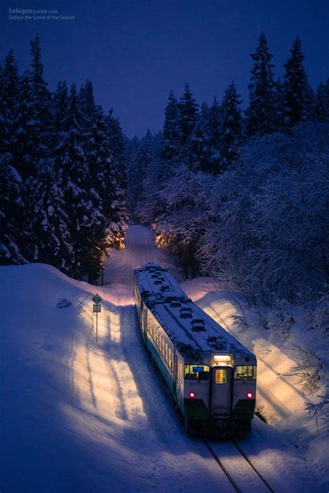 Fondos De Pantalla Noche Nieve Invierno Vehículo Tren Mañana