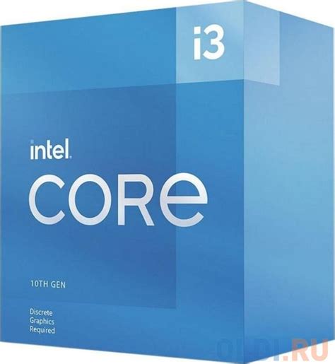 Процессор Intel Bx8070110105f Core I3 10 го поколения Box с кулером