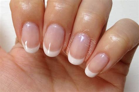 Squoval Nail Shape Very Natural Shellac French Manicure Gel