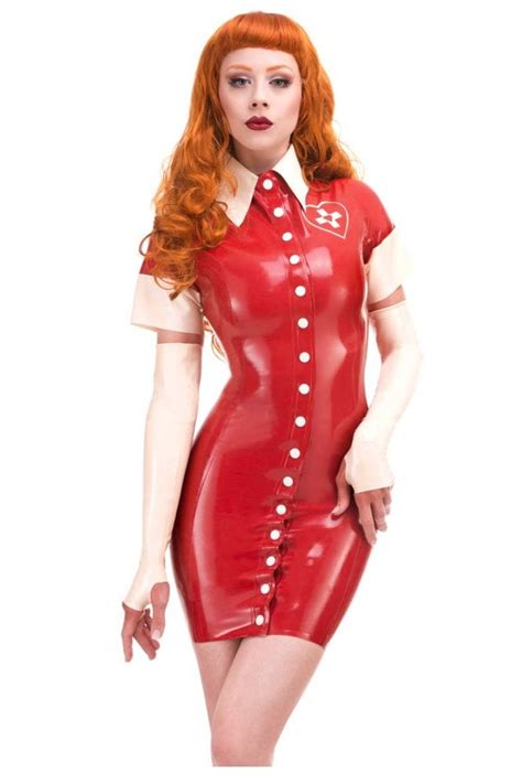 Lovesick Nurse Uniform Latex Rubber Dress Sizes Still Available Uk