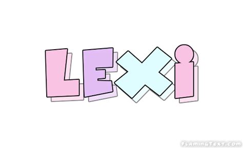 Lexi ロゴ フレーミングテキストからの無料の名前デザインツール