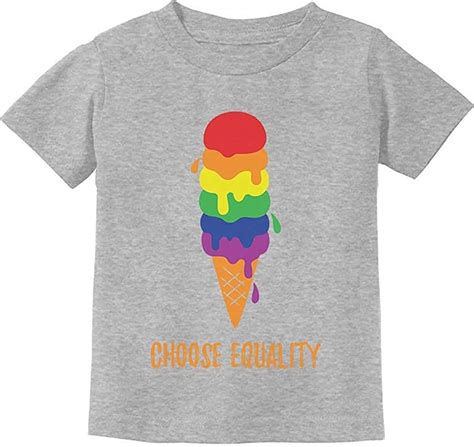 Equality Rainbow Gay Lesbian Ice Cream Pride Flag Camiseta Para Ni Os