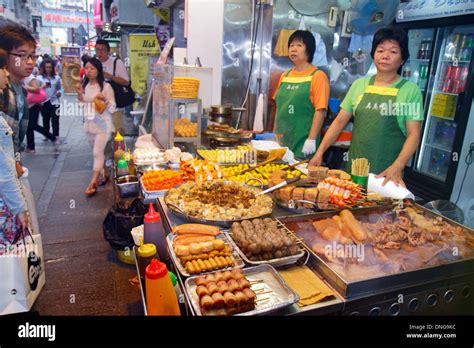 Hong Kong China Kowloon Mong Kok Nathan Road Street Food Vendor Asian