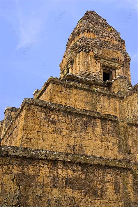 Baksei Chamkrong Temple Cambodia Ruin Buildings Asia Photo Background
