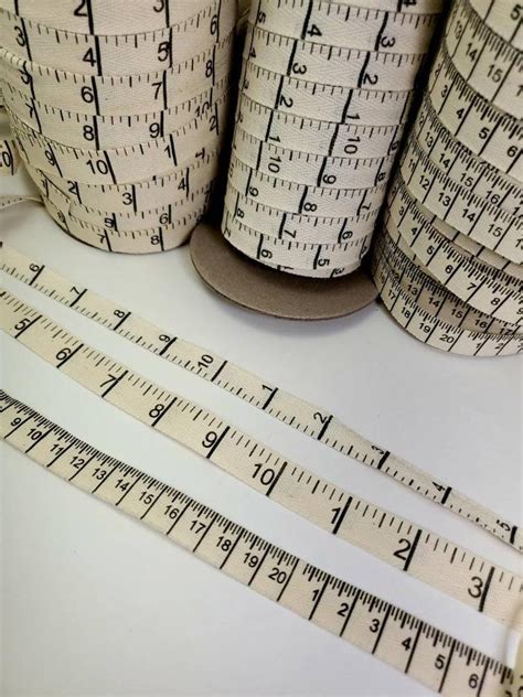 Fabric Trim Ruler Measuring Twill Tape Print By The Yard Etsy