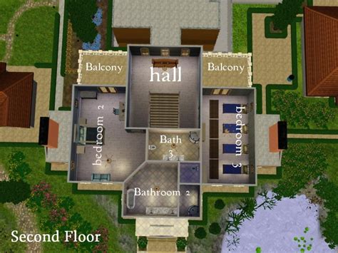 Image result for sims 3 house blueprints 4 bedrooms ...