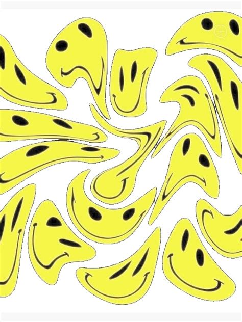 Squiggly Smiley Face Drip Photographic Print By Hannahwyt Redbubble