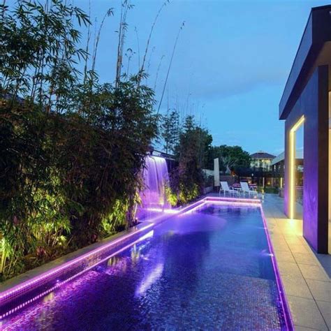 Top 60 Best Pool Waterfall Ideas Cascading Water Features Pool Waterfall Pool Landscaping