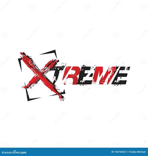 Extreme Logo Logotype With The Word Extreme Vector Design