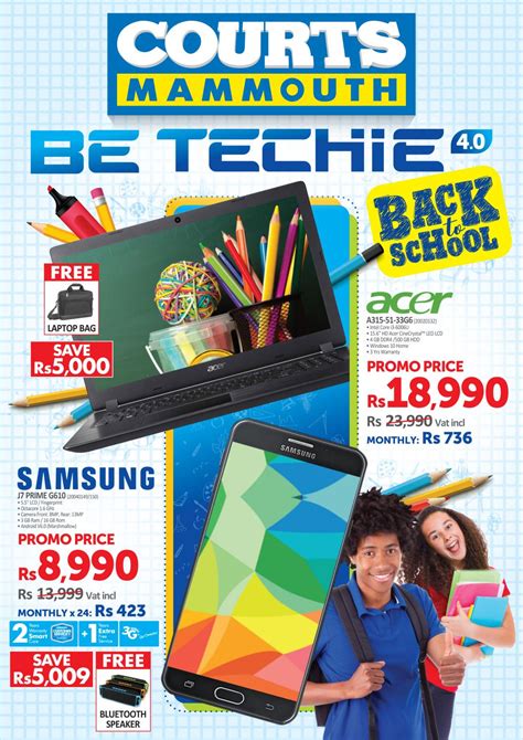 Pay using your current account, savings account or credit card, securely, for free, with no hidden cost. Courts Mammouth Mauritius - #Be Techie 4 - Back to school ...