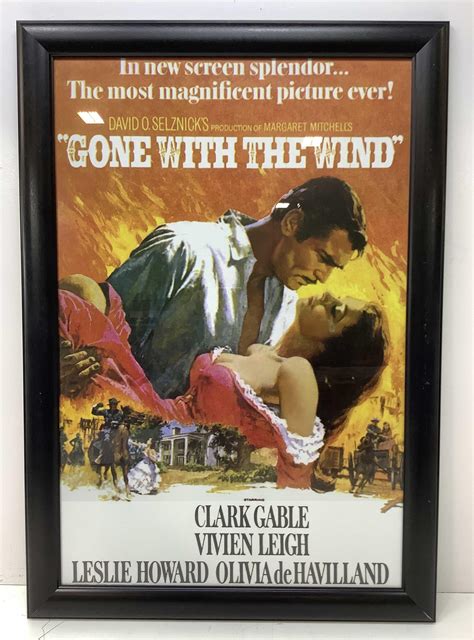 Lot Gone With The Wind Framed Movie Poster