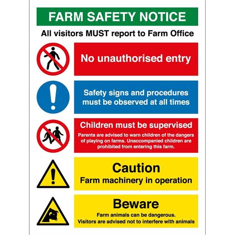 Farm Safety Signs From Key Signs Uk