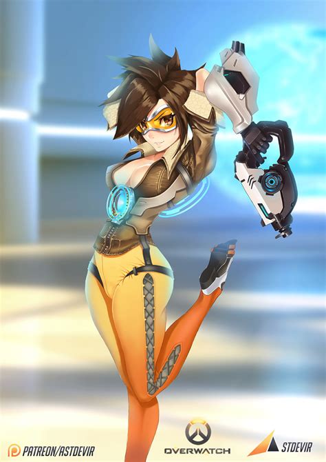 Tracer is the face of overwatch, a spritely hero that zips around the battlefield. tracer (overwatch) drawn by astdevir | Danbooru