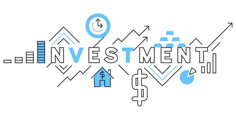 Investment Flat Line Design In Blue Business And Financial Vector
