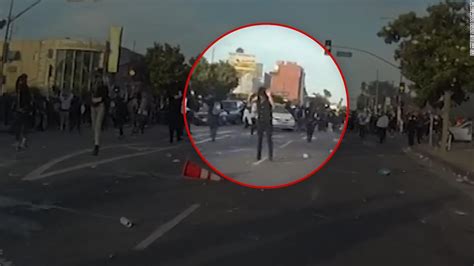 Lapd Releases Video Showing Protester Shot In Head With Less Lethal