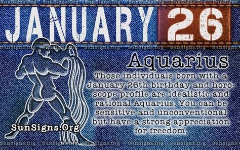 January 26 Zodiac Horoscope Birthday Personality - SunSigns.Org