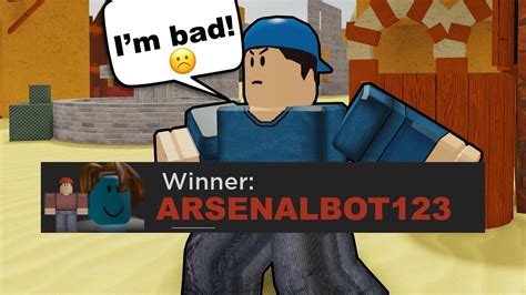 Arsenal Pretending To Be A Noob Roblox Youtube