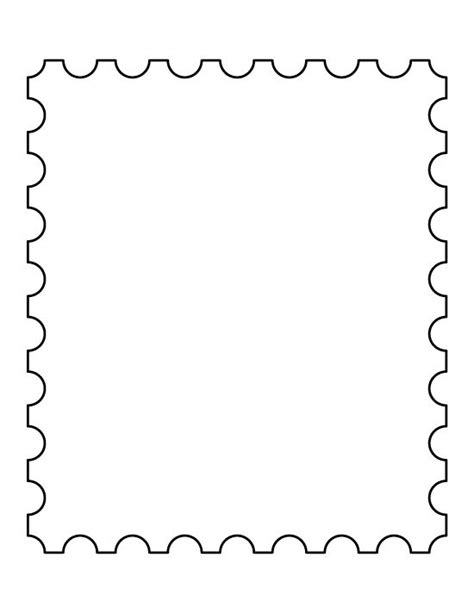 Postage Stamp Page Coloring Pages
