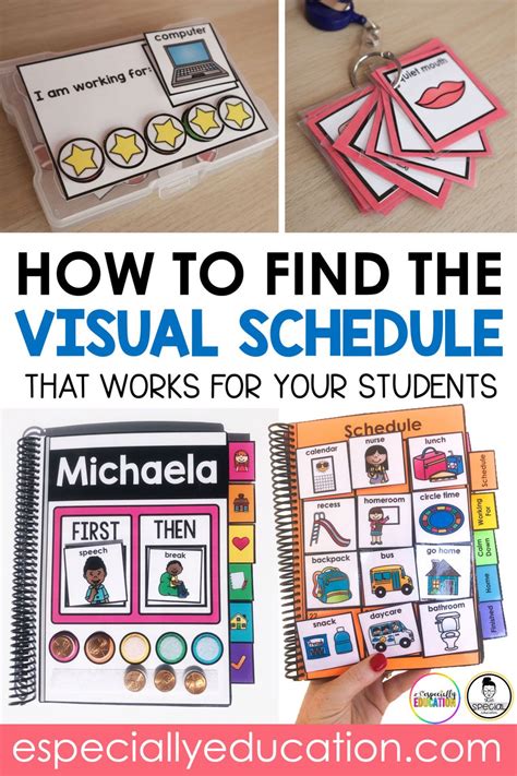 How To Find The Visual Schedule That Works For Your Students With Text