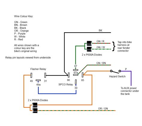 Hazard Relay Wiring Diagram For Motorcycle