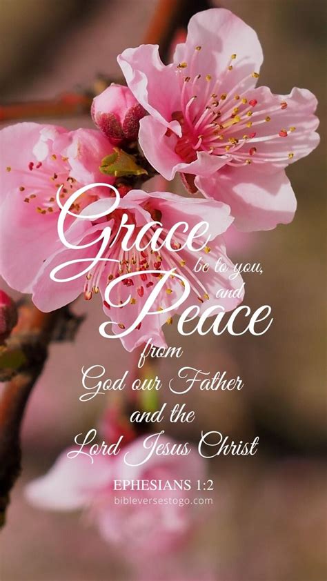 Grace And Peace Ephesians 12 Phone Wallpaper Free Bible Verses To Go