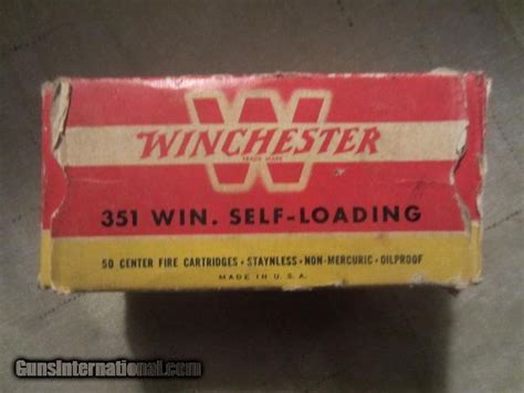 Winchester And Peters 351 Winchester Self Loading