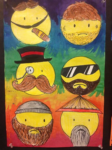 Sylvandale Middle School Art Class Emoji Design