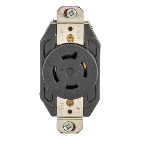 Locking Devices Industrial Flush Receptacle 20a125250v 3 Pole 4